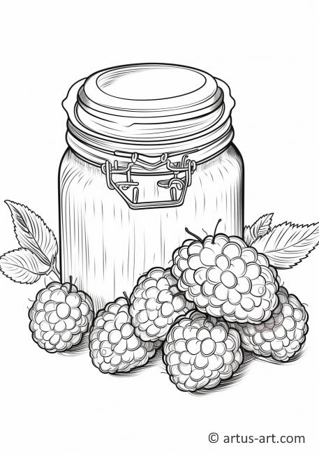 Raspberry Jam Coloring Page